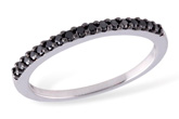A221-80522: LDS WED RG .16 TW BLACK DIAS