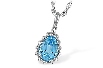A226-31440: NECKLACE 1.55 CT BLUE TOPAZ