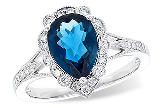 A309-97804: LDS RG 2.25 LONDON BLUE TOPAZ 2.47 TGW