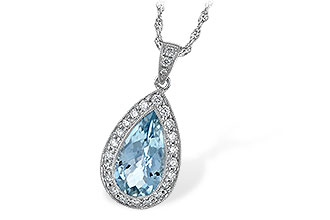 B042-72349: NECKLACE 2.20 AQUA 2.55 TGW
