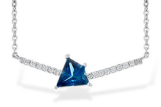 B227-25013: NECK .87 LONDON BLUE TOPAZ .95 TGW