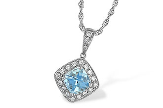 C043-55031: NECKLACE .80 AQUA .93 TGW