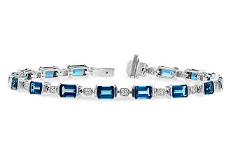 C309-93222: BRACELET 7.90 LONDON BLUE TOPAZ 8.13 TGW