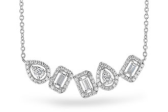 D309-95022: NECK .15 TW BAGUETTES .55 TW (18 INCHES)