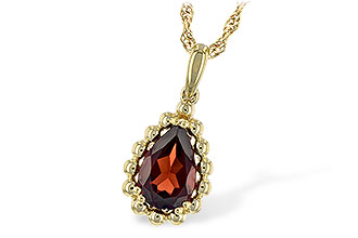 E226-31440: NECKLACE 1.38 CT GARNET