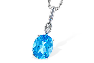 E227-25995: NECK 2.84 BLUE TOPAZ 2.87 TGW (10x8MM BT)