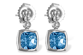 F226-32304: EARR 1.76 BLUE TOPAZ 1.80 TGW