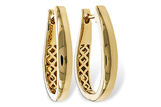 F311-78713: GOLD EARRINGS (22MM)