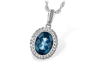 G226-28649: NECK 1.28 LONDON BLUE TOPAZ 1.41 TGW