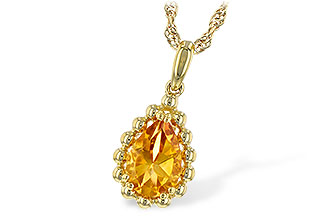 G226-31431: NECKLACE 1.06 CT CITRINE