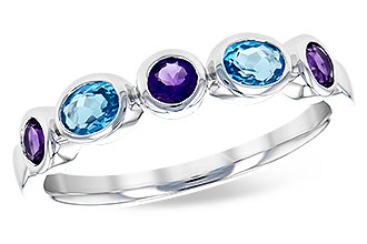 G309-94131: LDS RG .65 SEMI-PRECIOUS TW (AMY,BLUE TOPAZ)