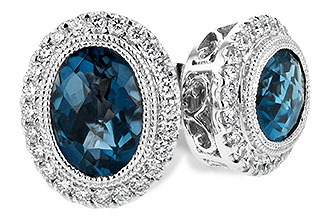 H226-28649: EARR 1.76 LONDON BLUE TOPAZ 2.01 TGW