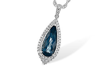 H226-30467: NECK 2.40 LONDON BLUE TOPAZ 2.65 TGW