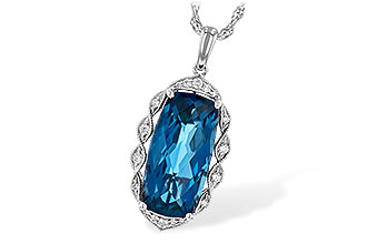 H227-19549: NECK 6.70 LONDON BLUE TOPAZ 6.81 TGW