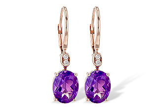 H227-26822: EARR 2.85 TW AMETHYST 2.90 TGW (9x7MM AMY)