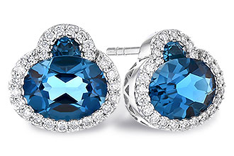 H309-97758: EARR 2.60 TW LONDON BLUE TOPAZ 2.81 TGW