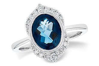 K309-98694: LDS RG 1.86 LONDON BLUE TOPAZ 2.00 TGW