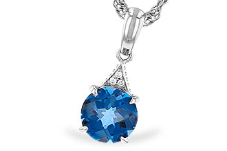 K310-86849: NECK 1.60 LONDON BLUE TOPAZ 1.61 TGW (7MM RD)