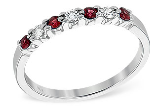 L222-71403: LDS WED RG .18 RUBY .28 TGW