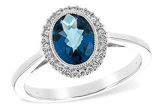 L226-28658: LDS RG 1.27 LONDON BLUE TOPAZ 1.42 TGW