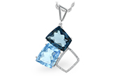 M225-43212: NECK 10.60 BLUE TOPAZ 10.73 TGW