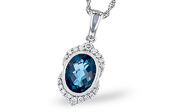 M309-99612: NECK 1.96 LONDON BLUE TOPAZ 2.10 TGW