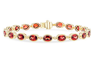 M310-84149: BRACELET 9.22 TW GARNET 9.26 TGW