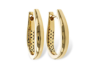 M311-78712: GOLD EARRINGS (17MM)